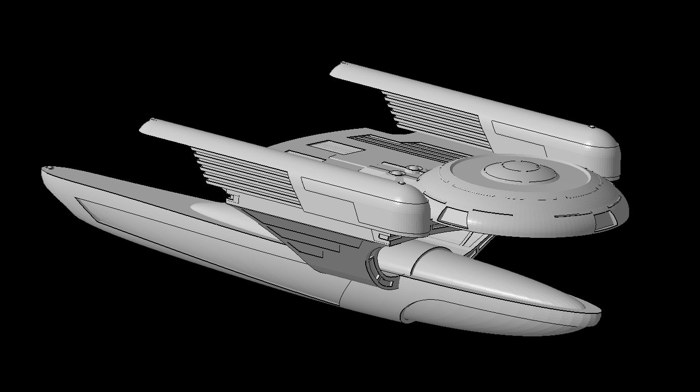 Oberth class and fanon derivatives: Star Trek starship parts kit expansion #14
