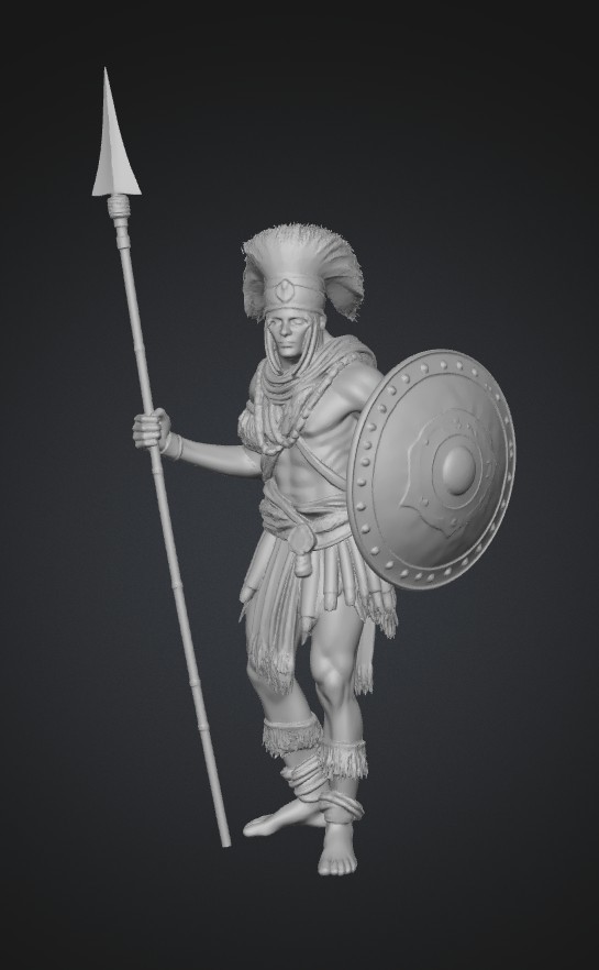 Spear and Shield Warrior