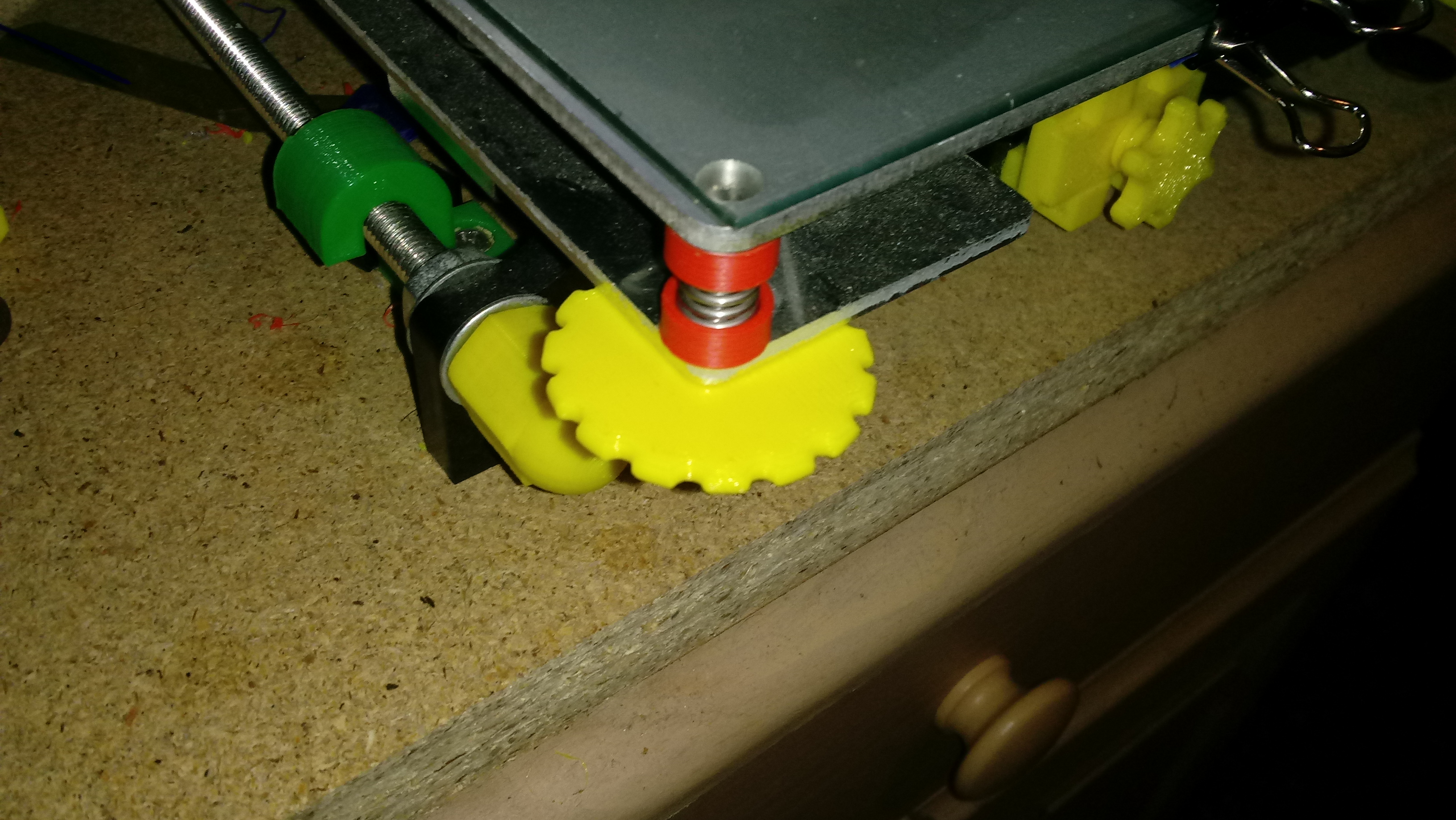 Large Wing Nut bed level screw knob