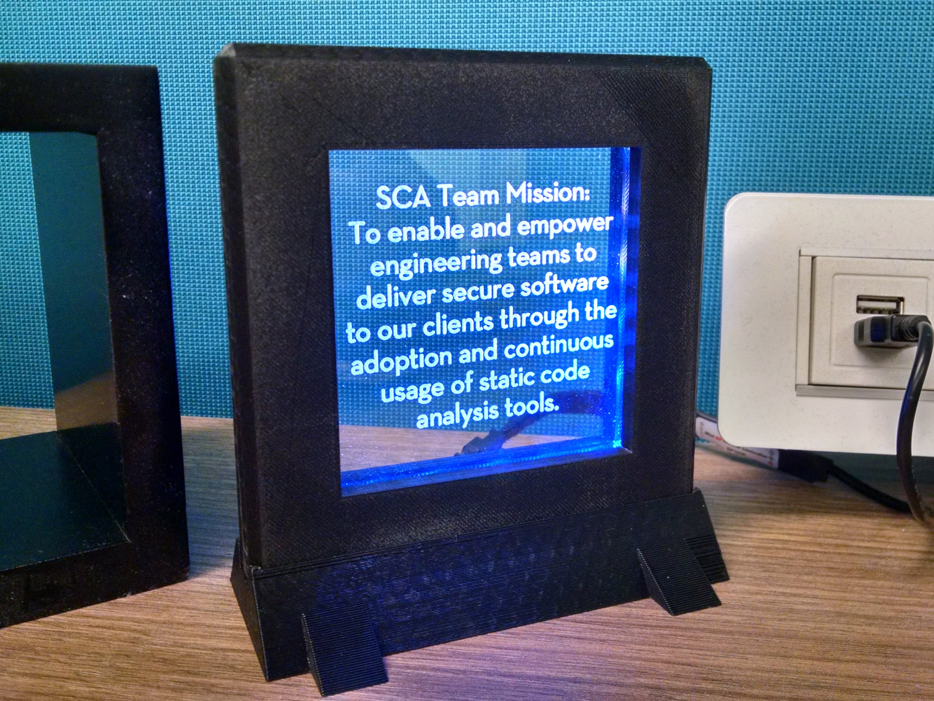 Drink Coaster Edge-lit Display