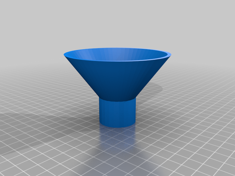 Funnel with water bottle threads
