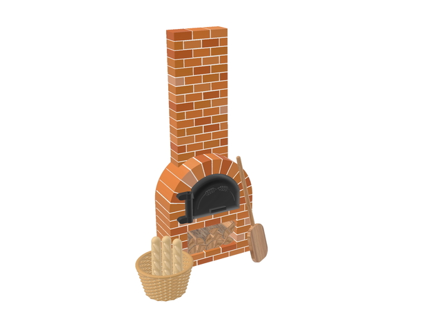FICHIER pour imprimante 3D : cheminée - poele Featured_preview_Brick_oven