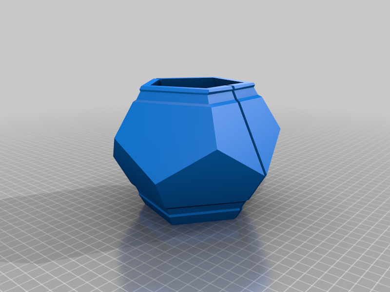 Dodecahedron Concrete Pot Mold