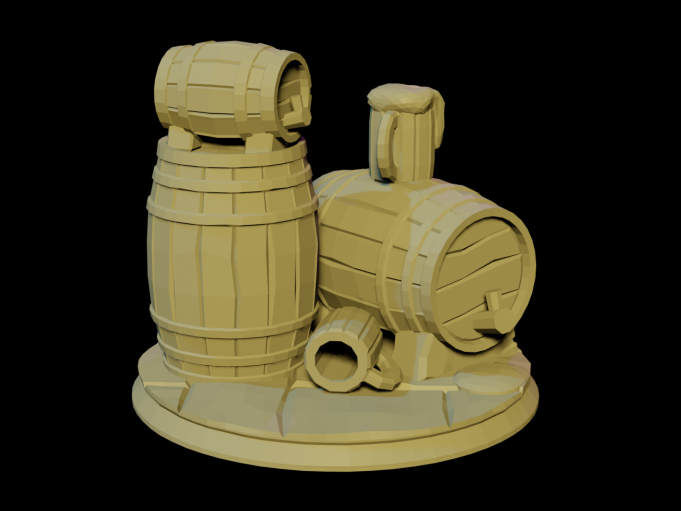 RPG Miniature - Beer Barrel