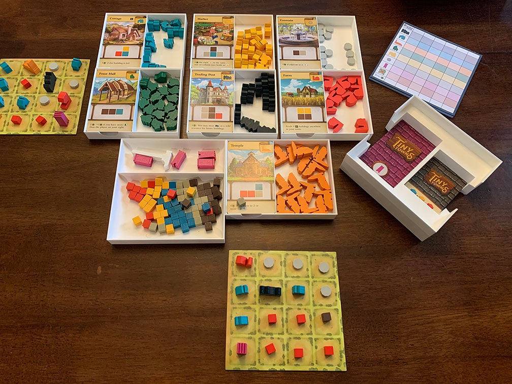 Tiny Towns - Resource and Component holders for quick setup and cleanup (Insert Replacement)