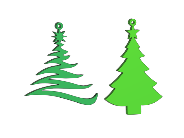 Christmas Tree Earrings Pendant