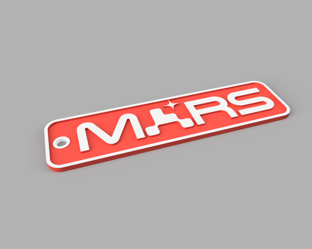 Mars 2020 Logo Keychain