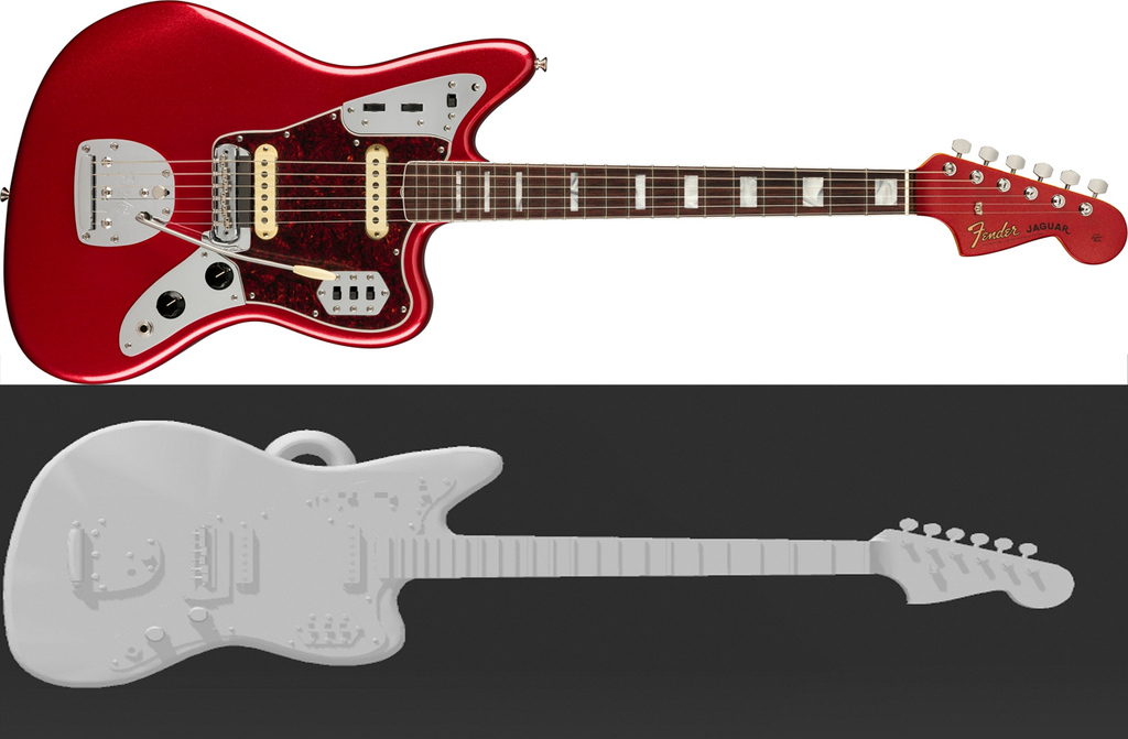 Fender Jaguar KeyChain