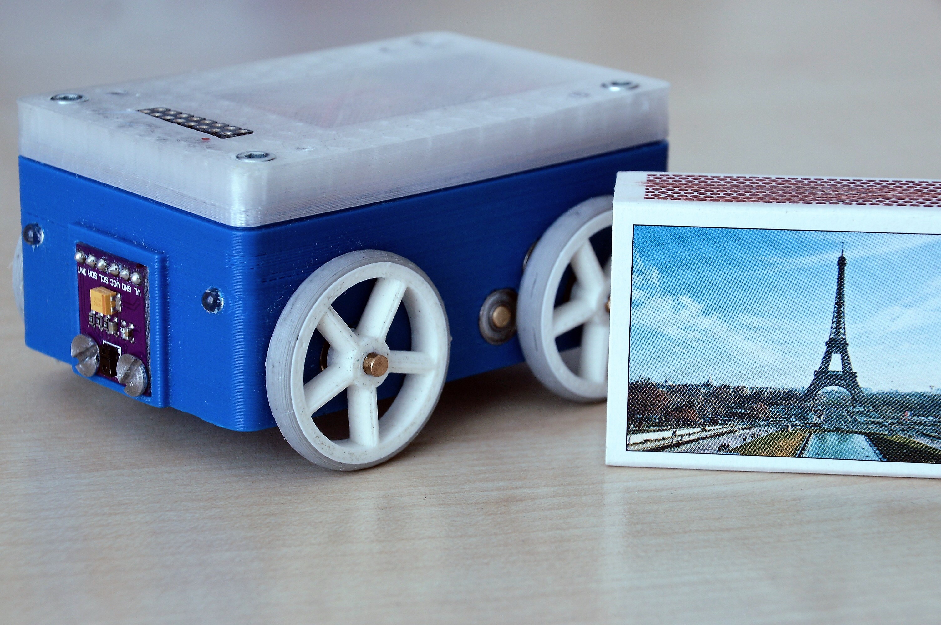 Compact WiFi/BLE enabled 4WD robot platform