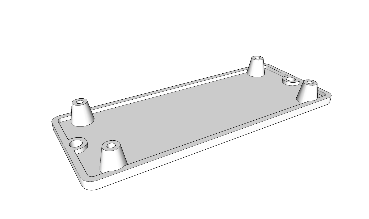 Mount for Arcade USB Encoder (hole distance 30 mm x 80 mm)