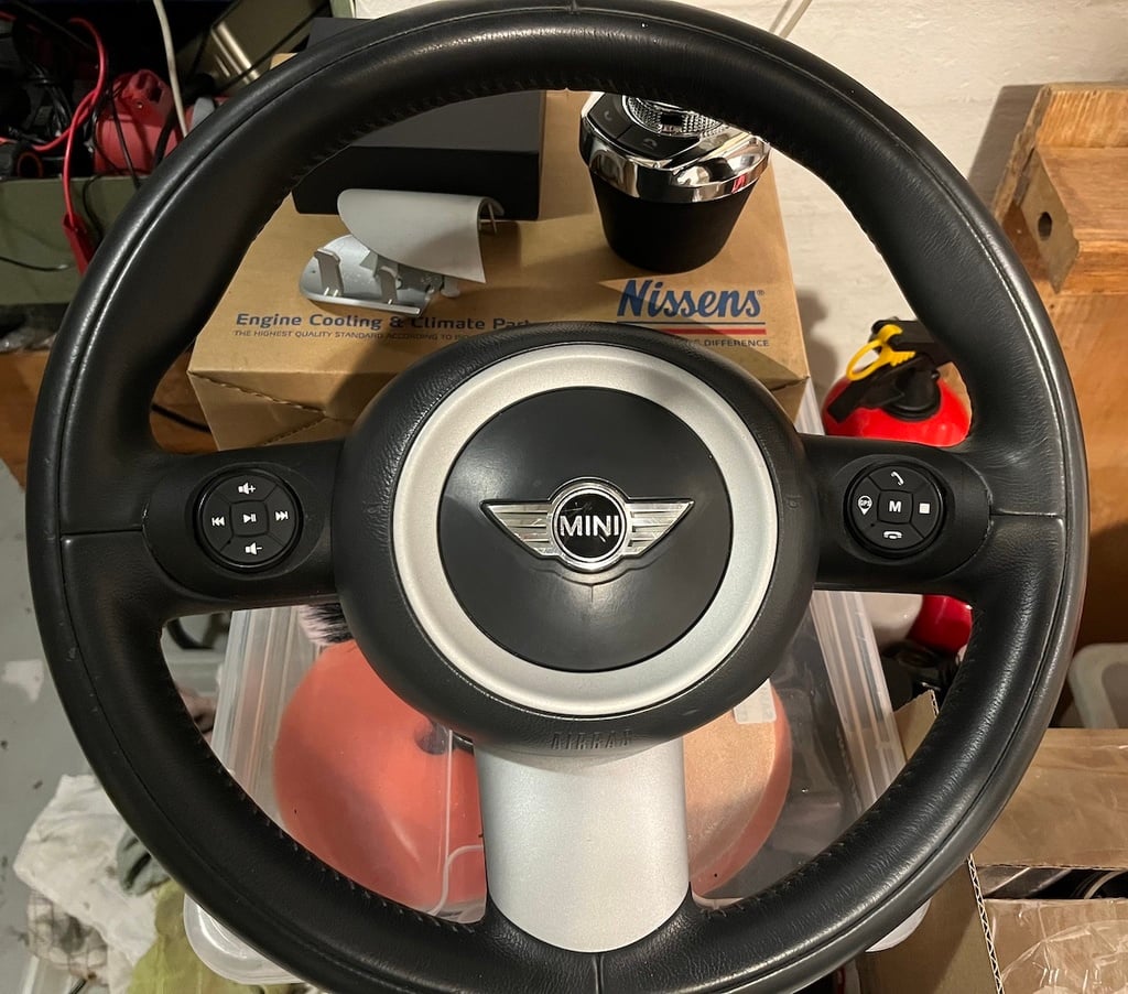 Cooper steering wheel button adapters