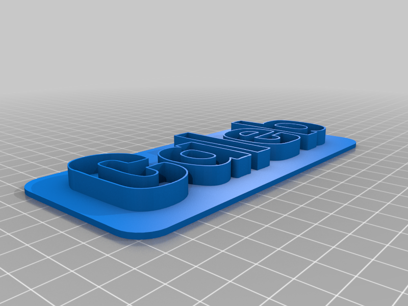 Caleb 3D Nameplate