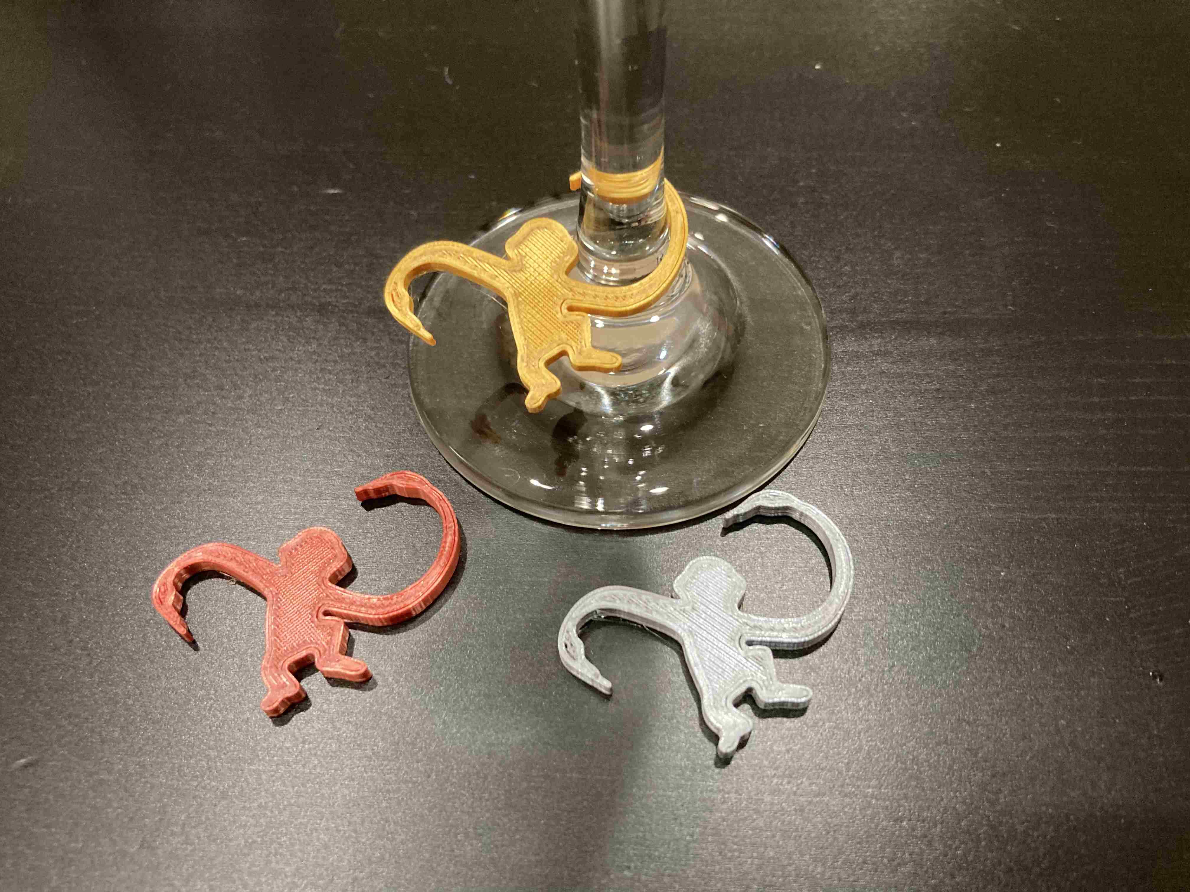 Monkey Wine Glass Charm