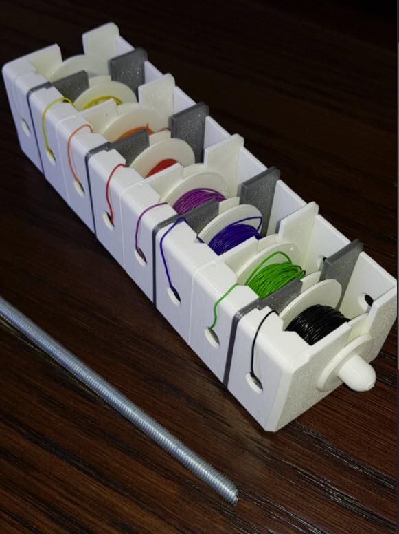 wire spool connector nut