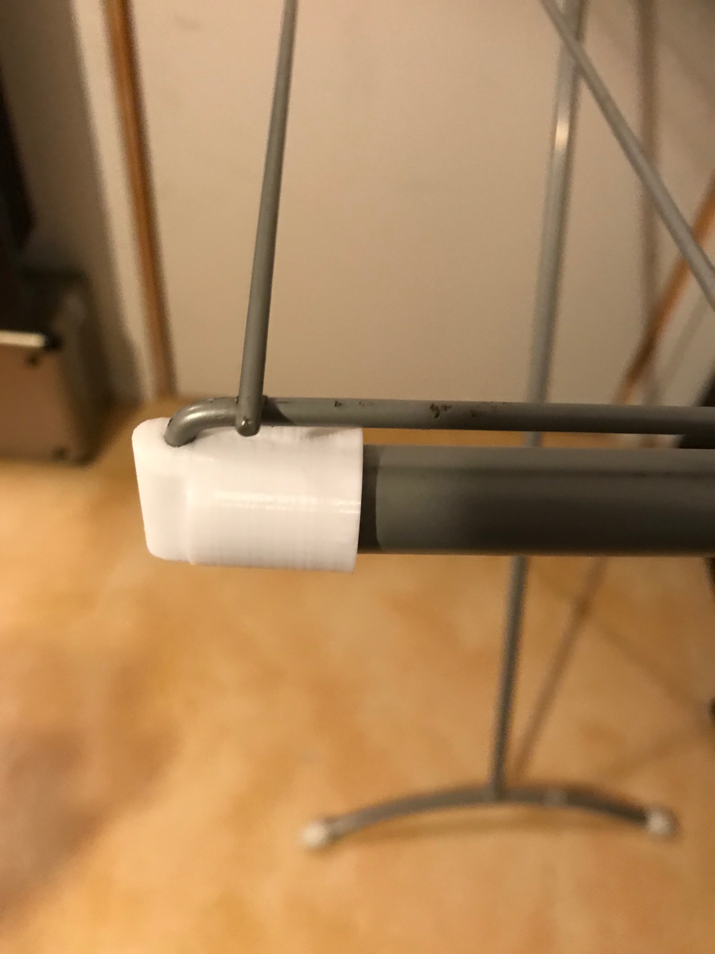 folding hinge cap laundry drying rack