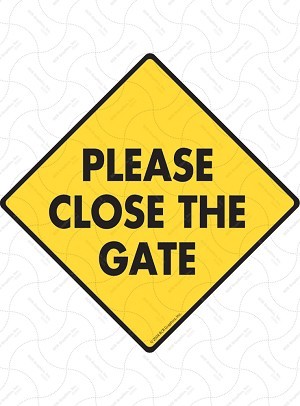 close gate sign 