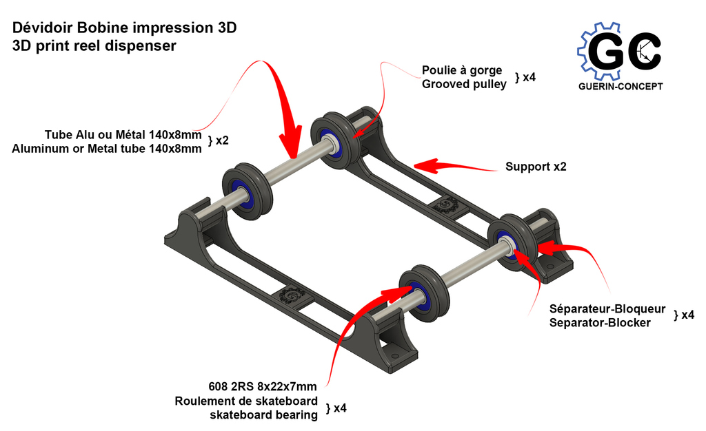 3D Print Reel Dispenser
