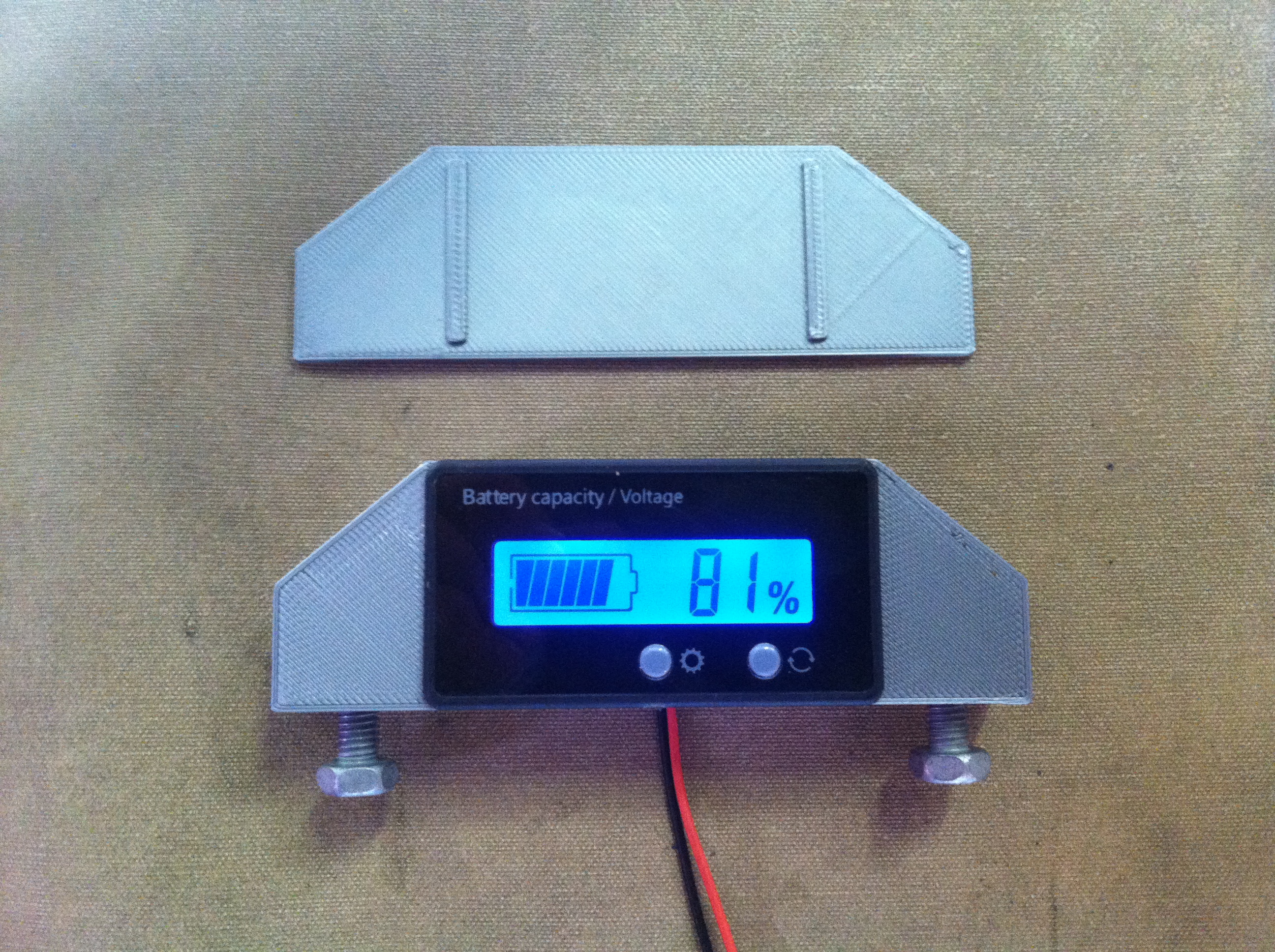 Battery Voltmeter Housing Cover Mount