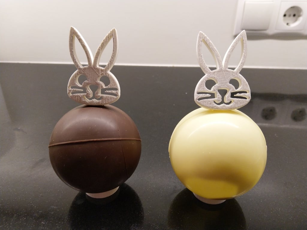 Easter bunny head for selfmade chocolate