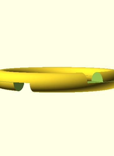 KeyRing Parametric scad and stl
