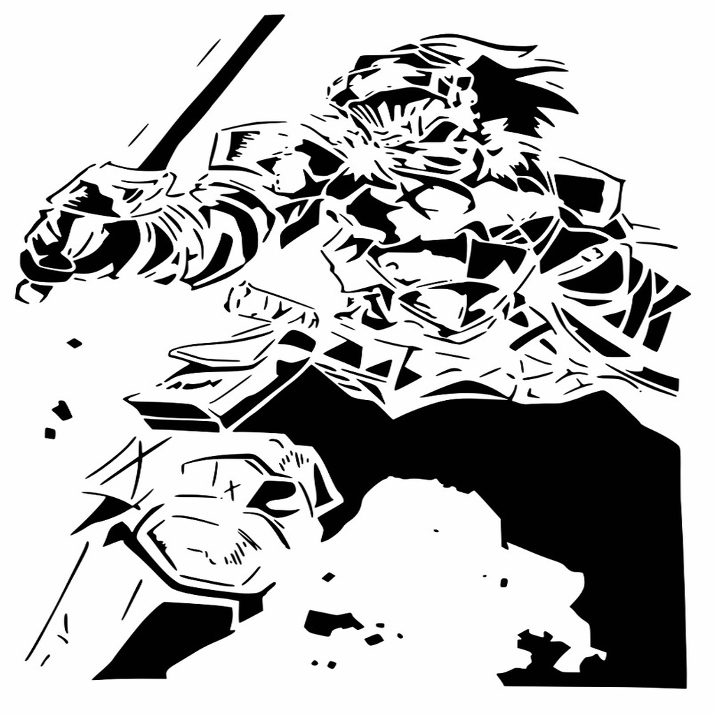 Goblin Slayer stencil 3