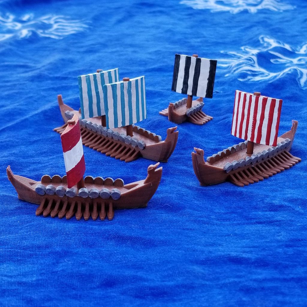 Viking Long Ships for Ortus Novae: Trireme