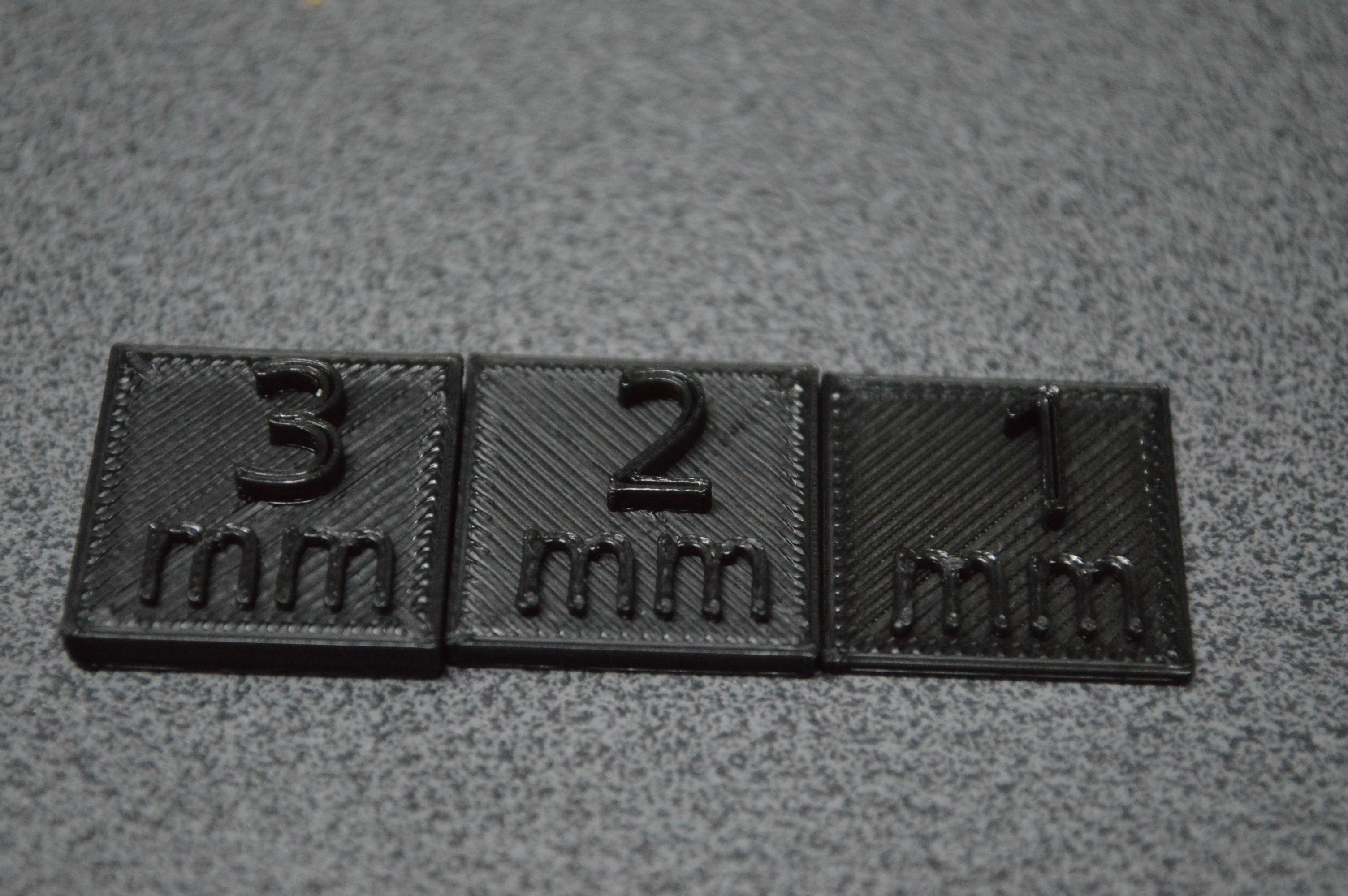 thickness transparency test / sample pieces