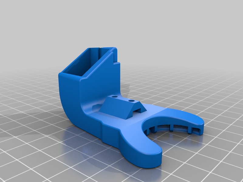 BLV 3D-printer part: modified MK3 fan blower, now with easy insert of 2 square M3 nuts