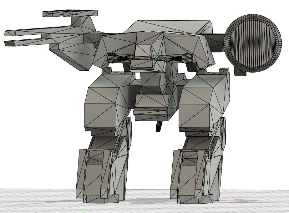 Metal Gear Rex - Improved + Parts Assembly