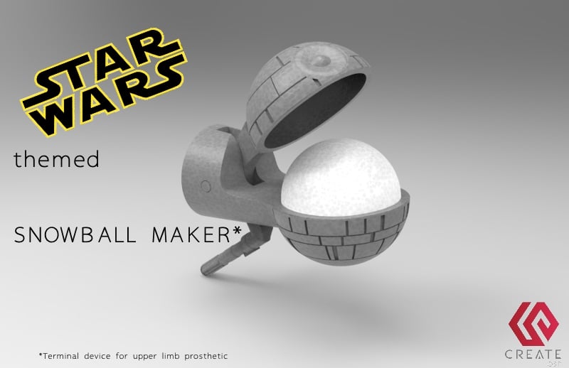 Snowball making terminal device