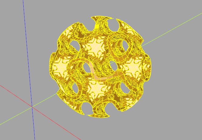 Gyroid sphere