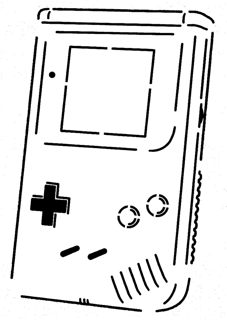 Game Boy stencil
