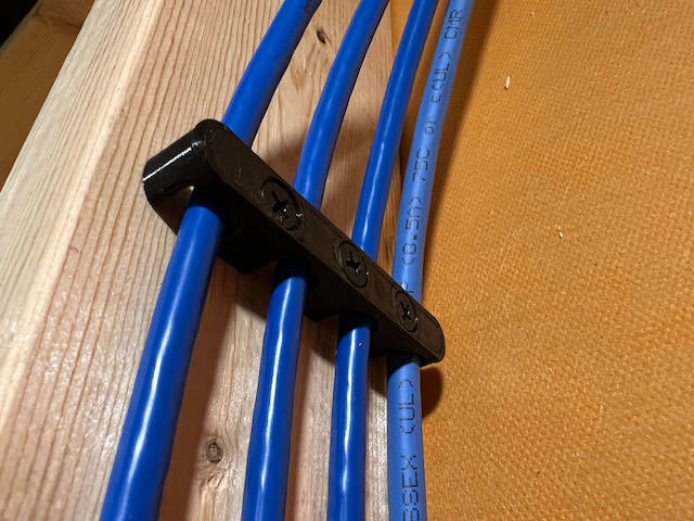Quad Ethernet Cable Clamp