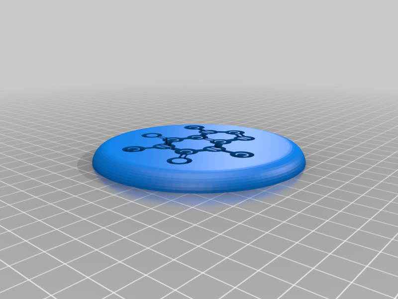 Caffeine Molecule Coffee/Tea Coaster