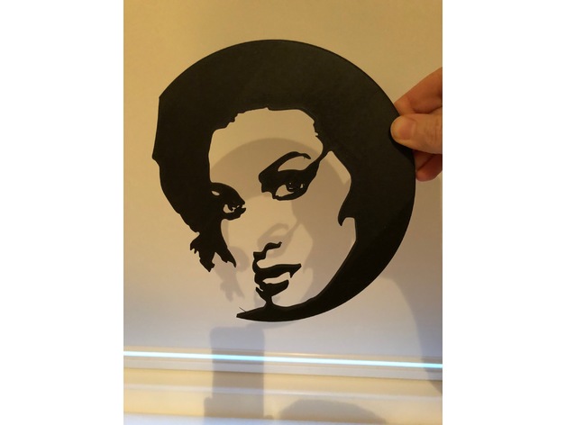 Amy Winehouse Stencil Wall Art