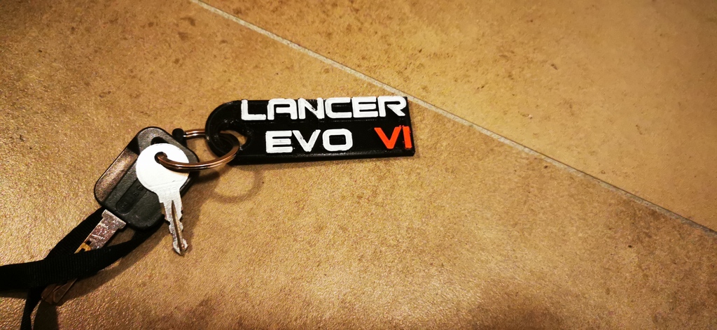Lancer evo VI keychain