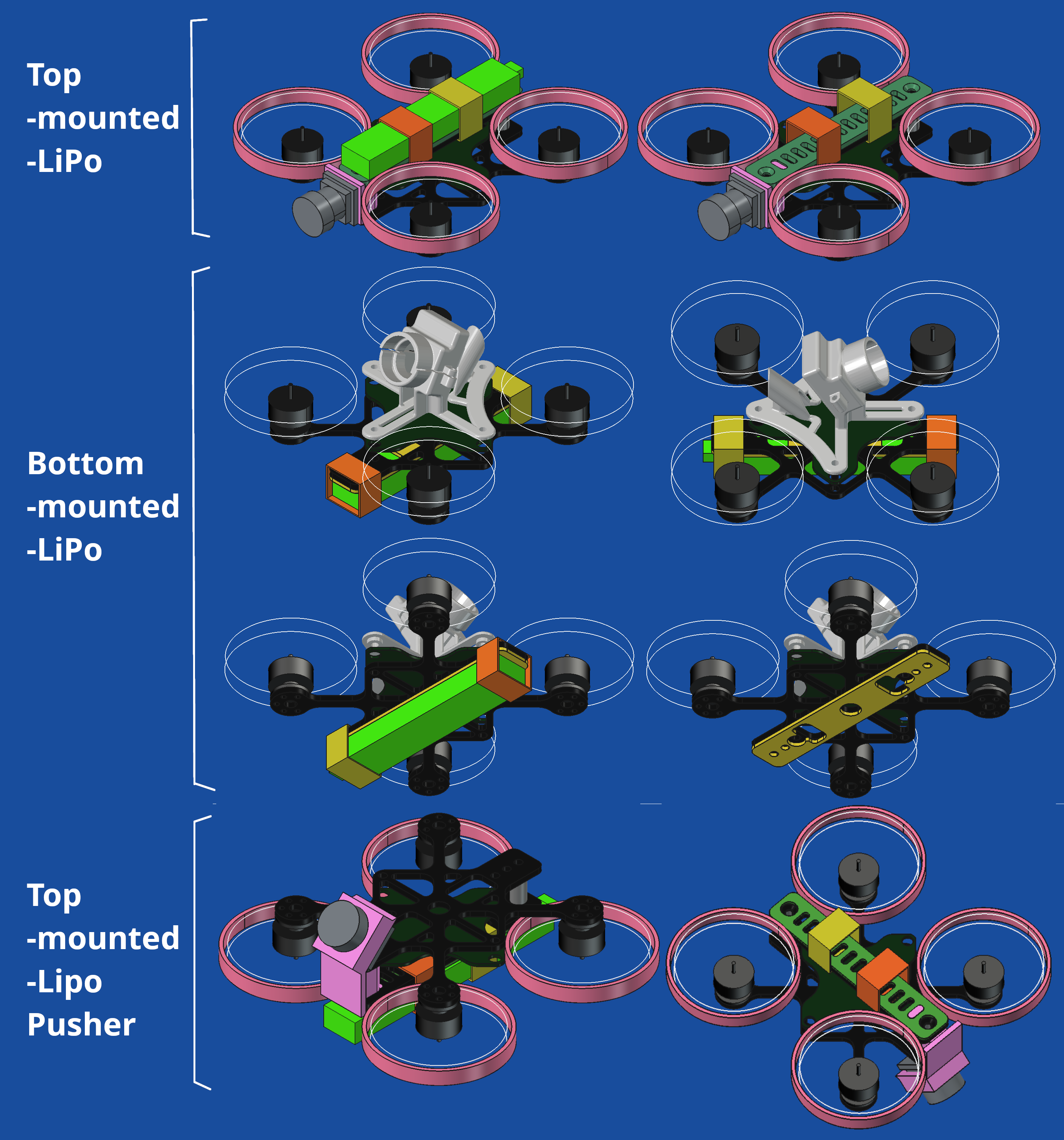 Splos65 V0.1 free download drone frame 31 mm prop wheelbase 65 mm