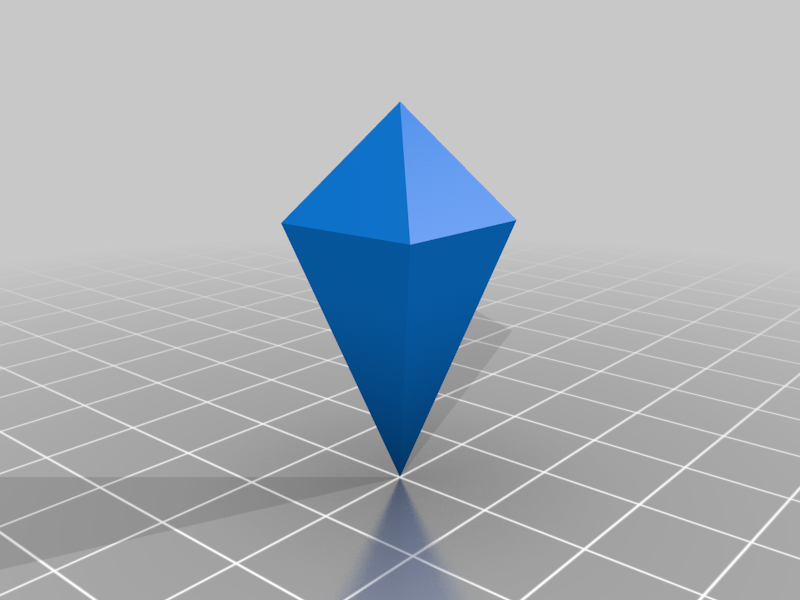 Blank Alternative d4 Shaped Crystal