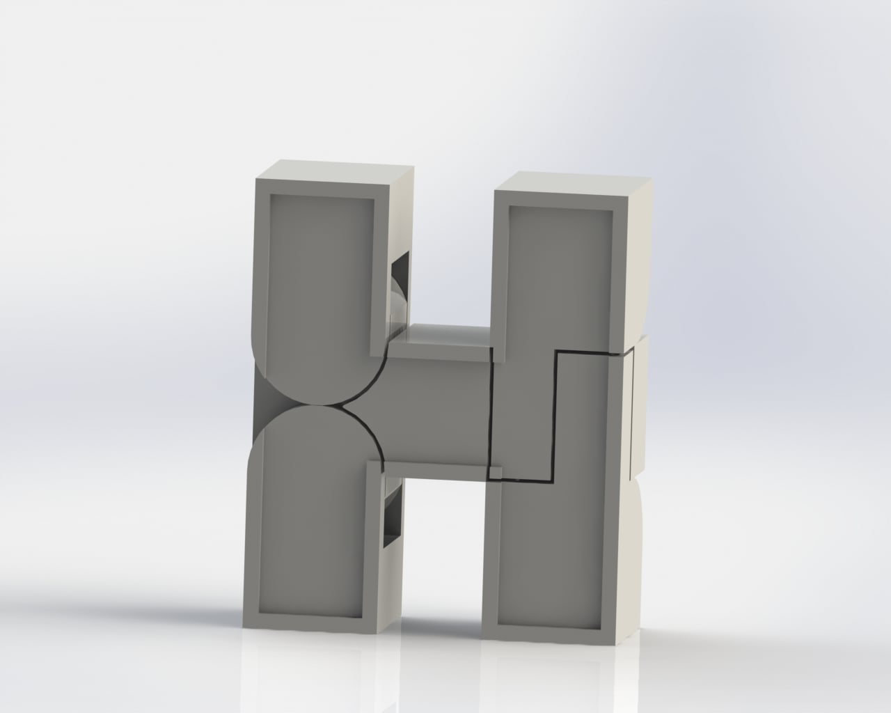 Alphabet Robot - H