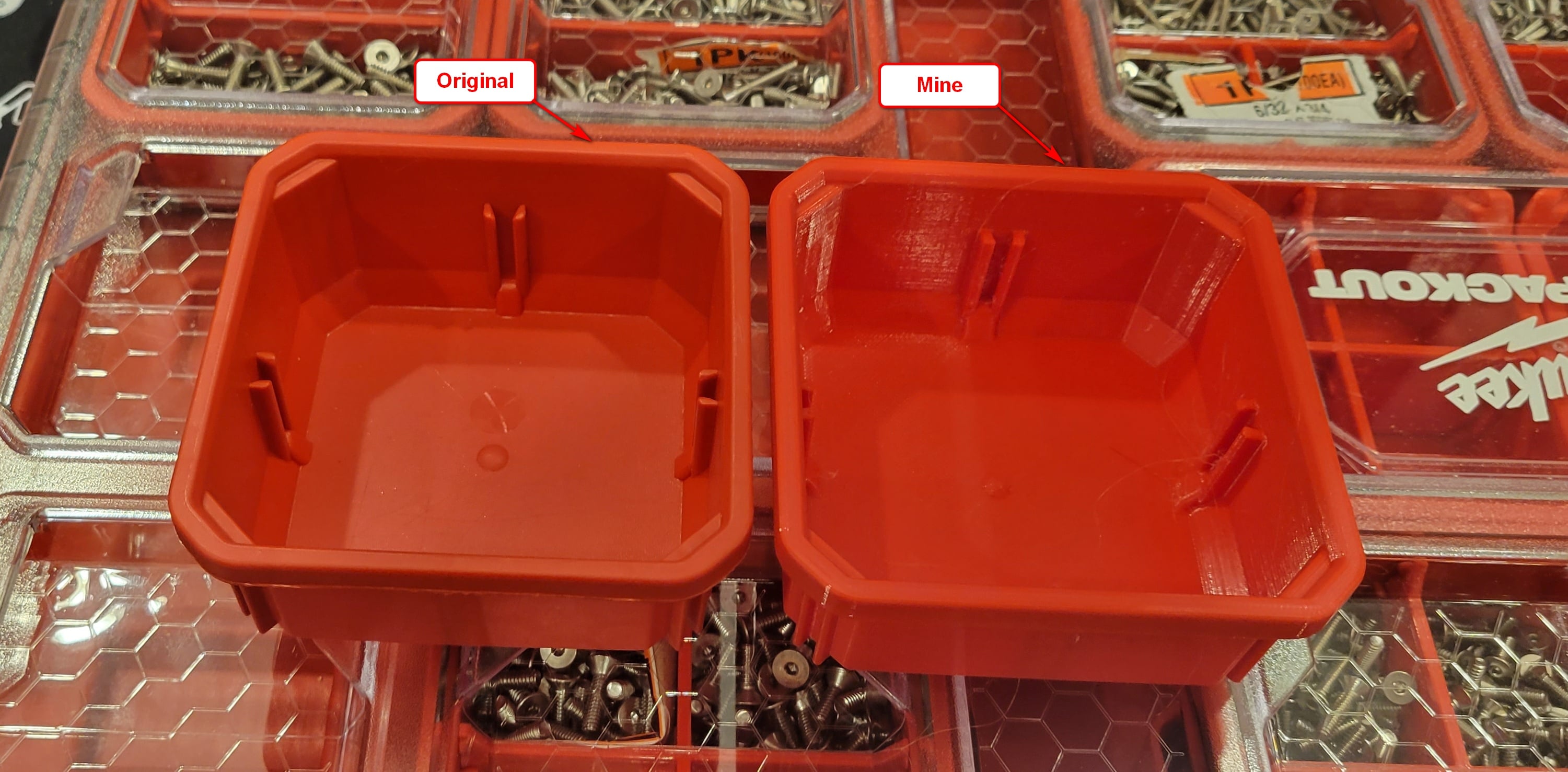Milwaukee Packout Low Profile Organizer Compatible Containers and Dividers