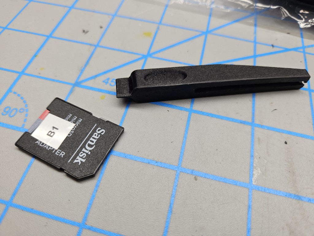 Bambu tool for inserting/removing micro SD card