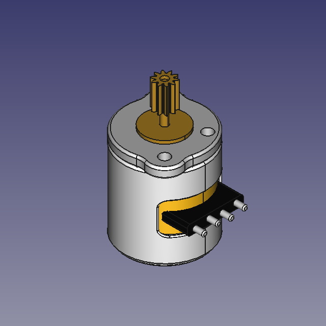 8mm 2-phase 4-wire micro stepper motor
