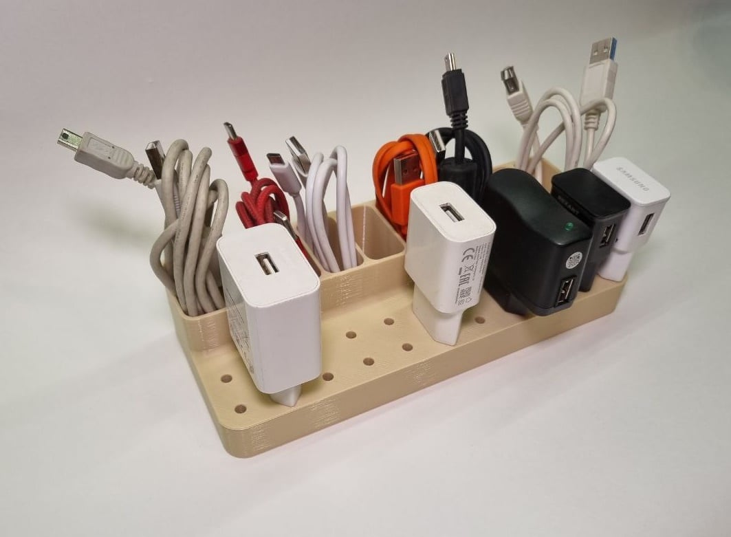 Organiser for USB cables and chargers