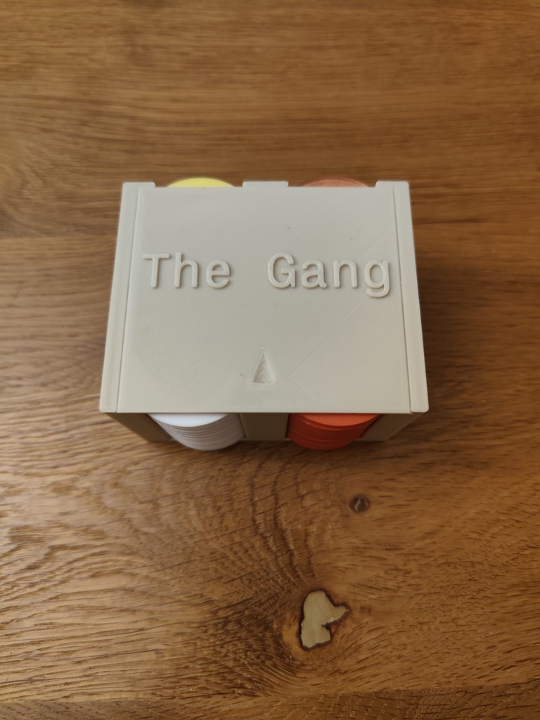 The Gang - Chips for 10 players with holder