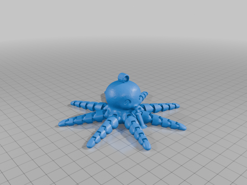 Octopus keychain