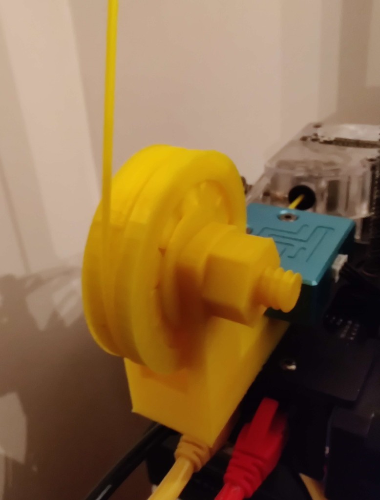 Bluer Plus Filament Guide with 3D Printed Bearing