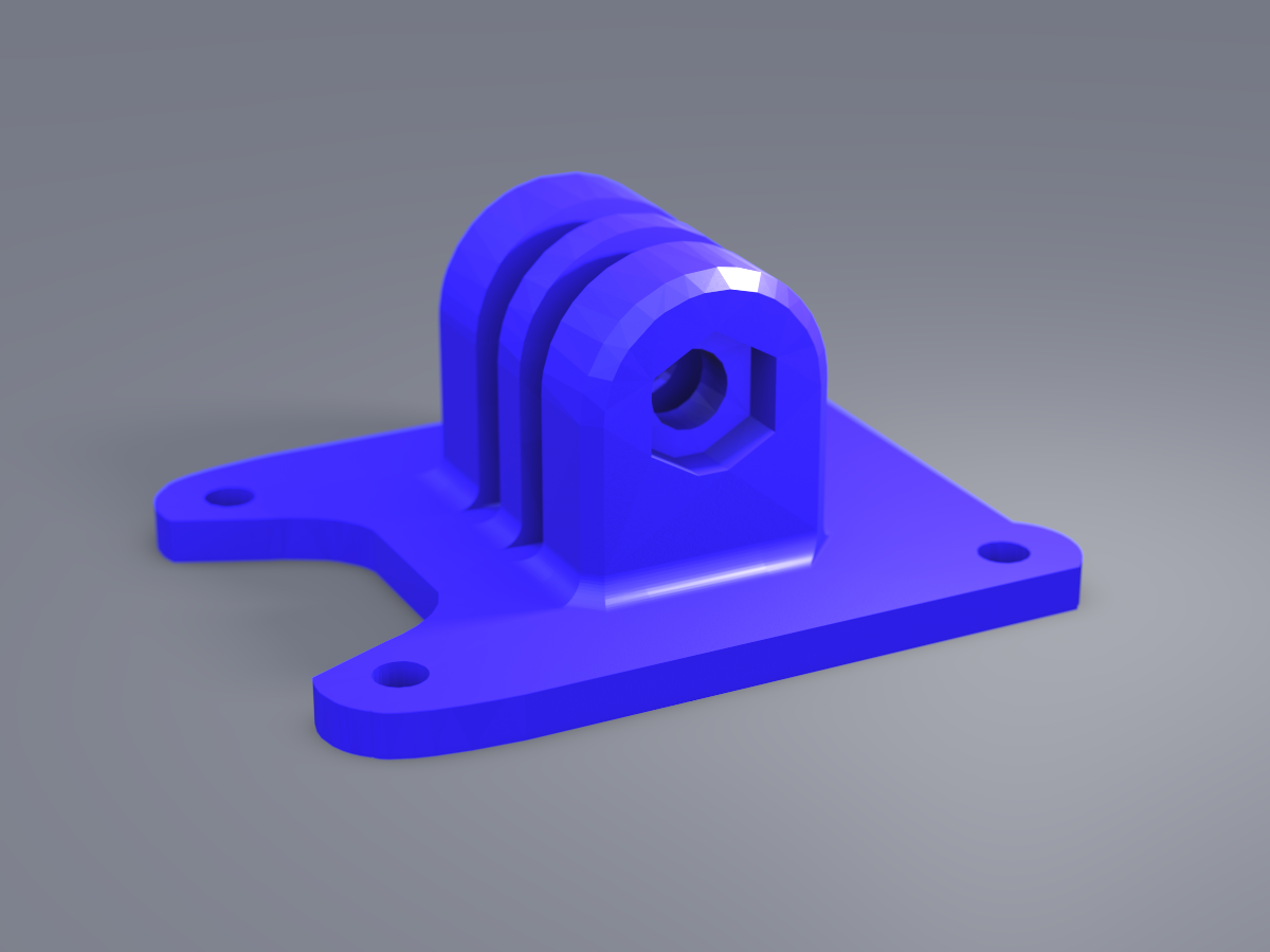 Stingy V2 GoPro Mount - Universal, Adjustable angle (Hero8,9)