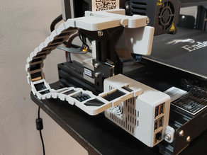 Ender 3 (+Pro) Side Mounted Pi 3B+ Case & Camera System 3D model