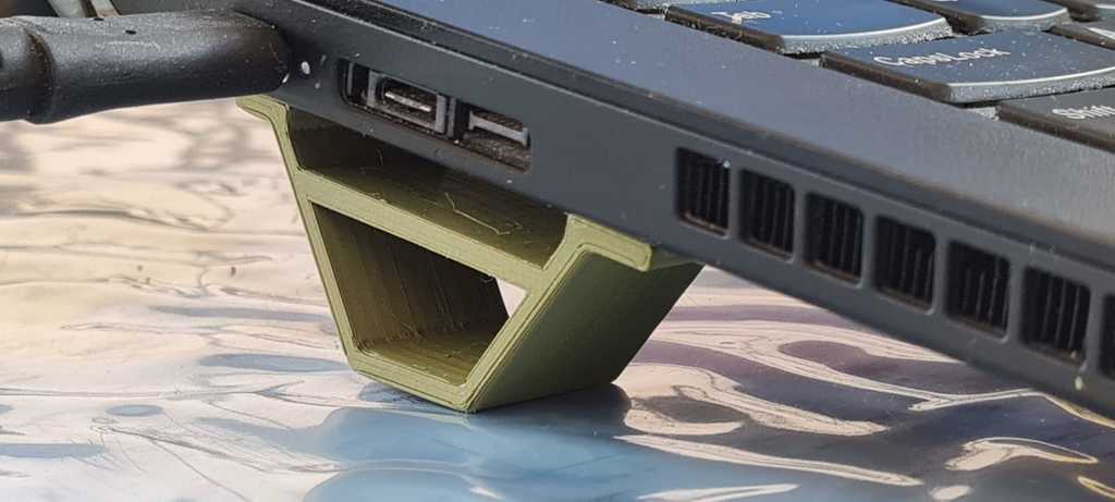 Laptop support legs for better ventilation