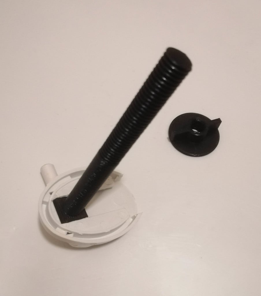 Toilet seat bolt and nut